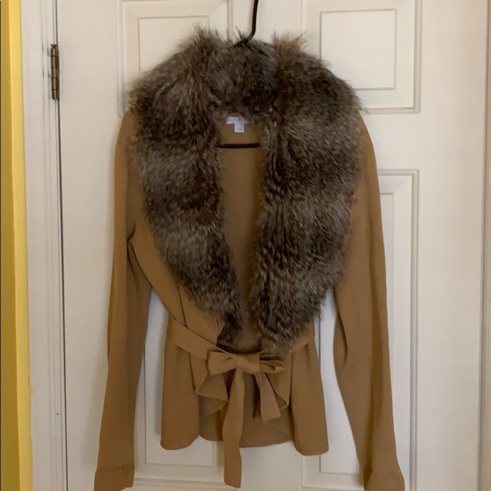 NY&C faux fur (removable) sweater